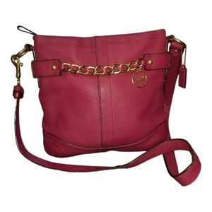 EUC Coach Berry Color Shoulder/Crossbody Handbag.